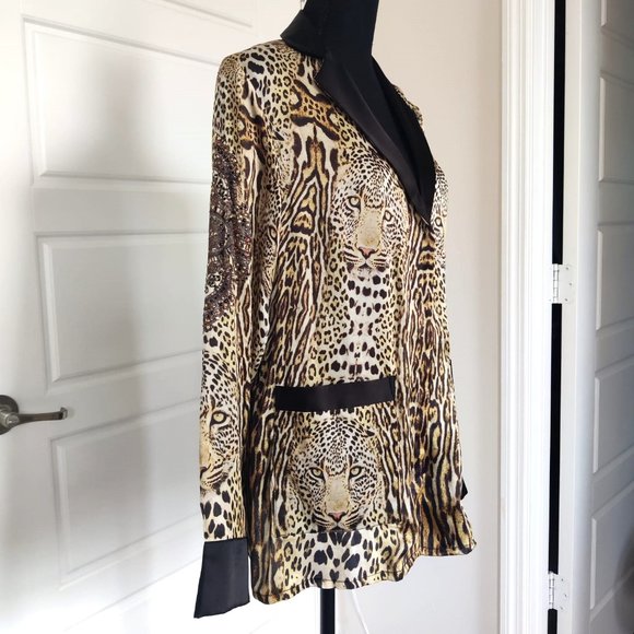 Shahida Parides Cheetah print jacket with belt- Size S - Picture 2 of 9